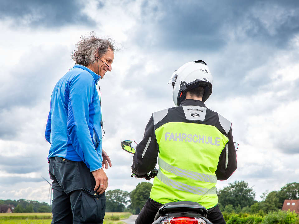 Fahrschule Motorrad Fahrstunde